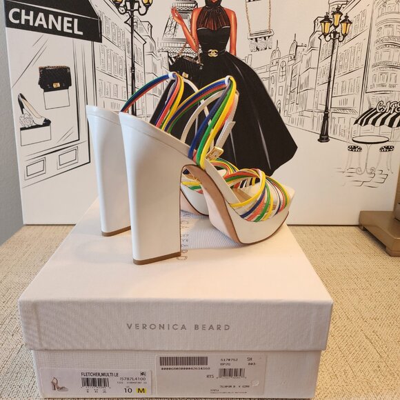 Veronica Beard Fletcher Multi-Colored Sandals - Picture 2 of 9